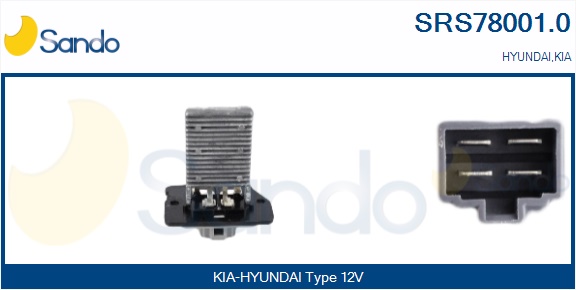 Resistenza, ventilatore abitacolo SANDO SRS78001.0