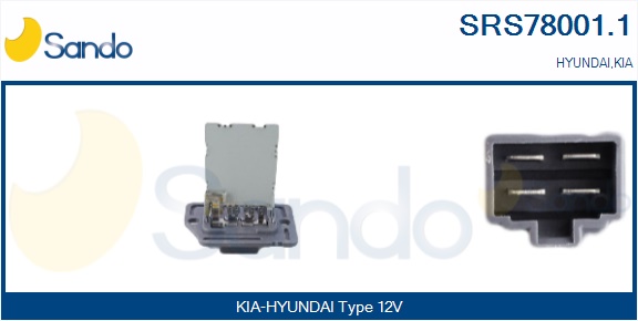 Resistenza, ventilatore abitacolo SANDO SRS78001.1