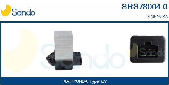 Resistenza, ventilatore abitacolo SANDO SRS78004.0