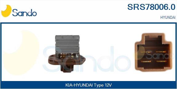 Resistenza, ventilatore abitacolo SANDO SRS78006.0
