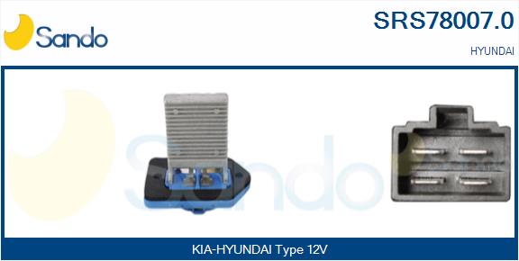 Resistenza, ventilatore abitacolo SANDO SRS78007.0