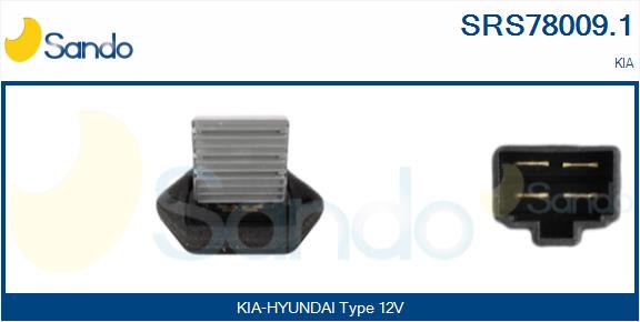 Resistenza, ventilatore abitacolo SANDO SRS78009.1