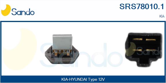 Resistenza, ventilatore abitacolo SANDO SRS78010.1