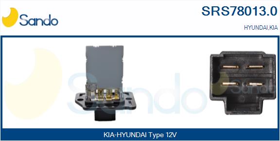 Resistenza, ventilatore abitacolo SANDO SRS78013.0