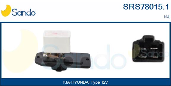 Resistenza, ventilatore abitacolo SANDO SRS78015.1