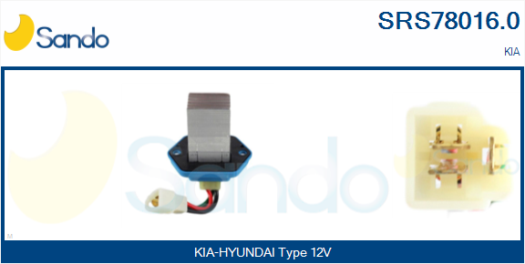 Resistenza, ventilatore abitacolo SANDO SRS78016.0