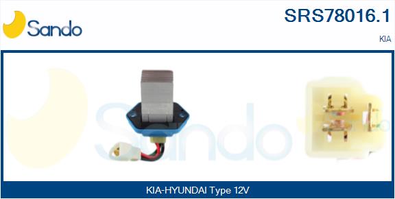 Resistenza, ventilatore abitacolo SANDO SRS78016.1
