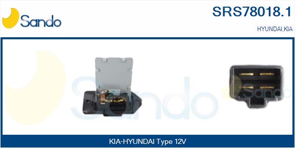 Resistenza, ventilatore abitacolo SANDO SRS78018.1