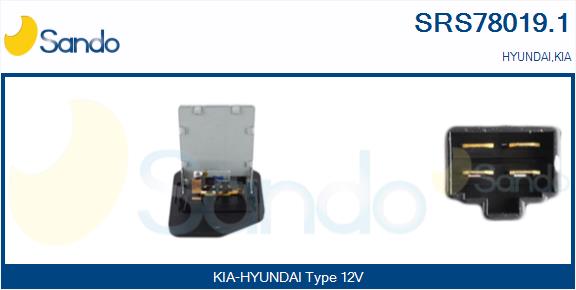 Resistenza, ventilatore abitacolo SANDO SRS78019.1