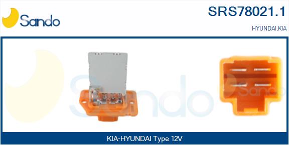 Resistenza, ventilatore abitacolo SANDO SRS78021.1
