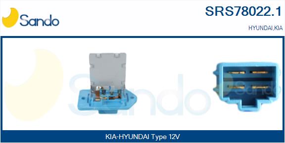 Resistenza, ventilatore abitacolo SANDO SRS78022.1