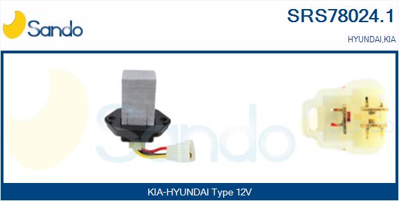 Resistenza, ventilatore abitacolo SANDO SRS78024.1