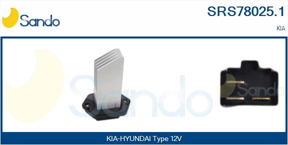 Resistenza, ventilatore abitacolo SANDO SRS78025.1