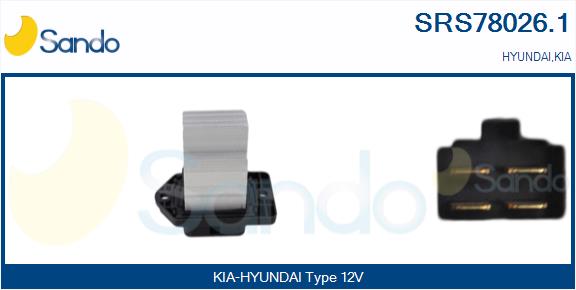 Resistenza, ventilatore abitacolo SANDO SRS78026.1