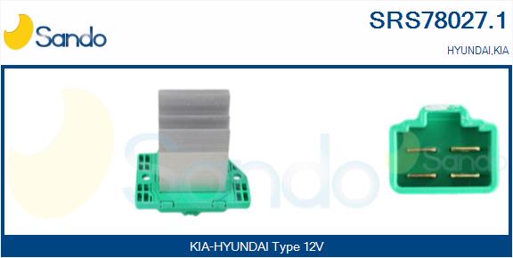 Resistenza, ventilatore abitacolo SANDO SRS78027.1