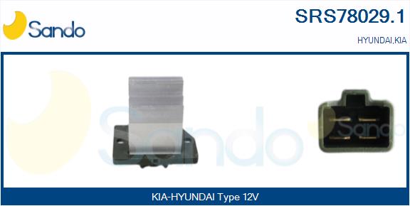 Resistenza, ventilatore abitacolo SANDO SRS78029.1
