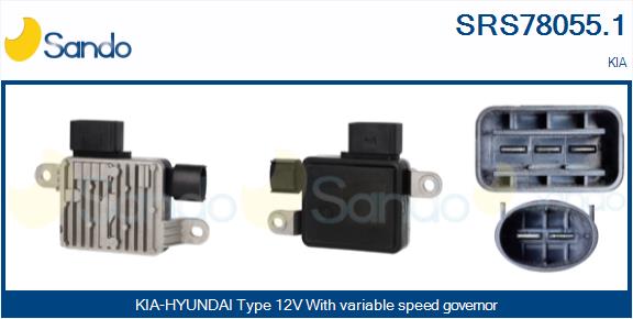 Resistore addizionale, elettromotore-ventola radiatore SANDO SRS78055.1