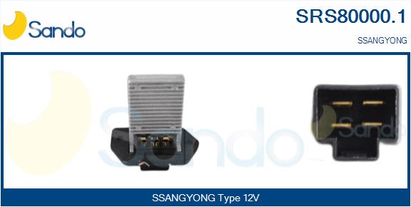 Resistenza, ventilatore abitacolo SANDO SRS80000.1