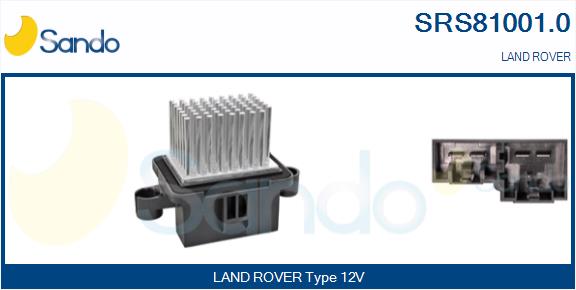 Resistenza, ventilatore abitacolo SANDO SRS81001.0