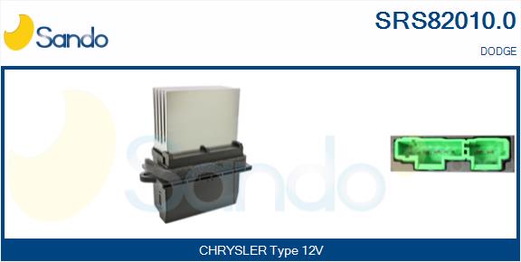 Resistenza, ventilatore abitacolo SANDO SRS82010.0