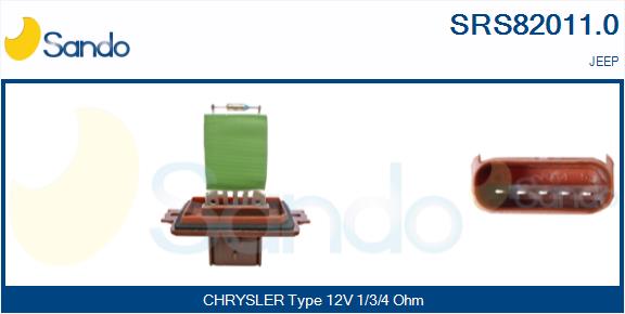 Resistenza, ventilatore abitacolo SANDO SRS82011.0