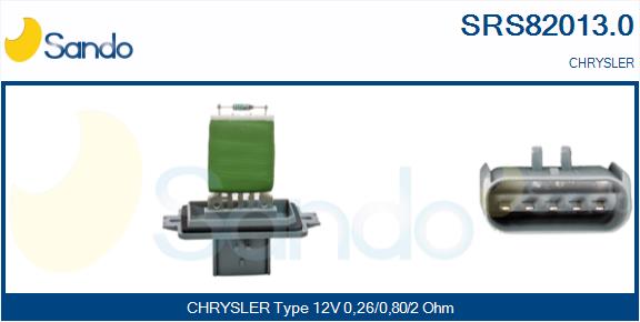 Resistenza, ventilatore abitacolo SANDO SRS82013.0