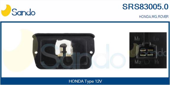 Resistenza, ventilatore abitacolo SANDO SRS83005.0