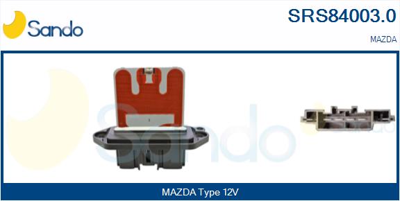 Resistenza, ventilatore abitacolo SANDO SRS84003.0