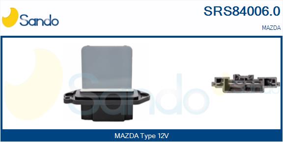Resistenza, ventilatore abitacolo SANDO SRS84006.0