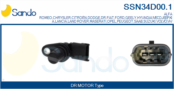 Sensore, posizione albero a camme SANDO SSN34D00.1