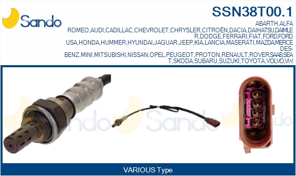 Sonda lambda SANDO SSN38T00.1