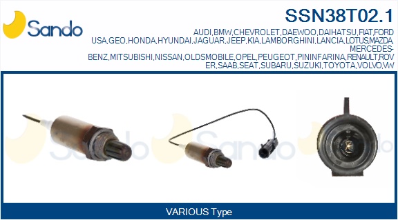 Sonda lambda SANDO SSN38T02.1