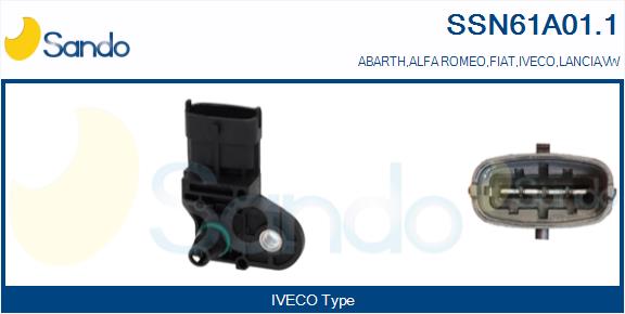 Sensore, pressione collettore d'aspirazione SANDO SSN61A01.1