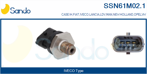 Sensore, pressione carburante SANDO SSN61M02.1