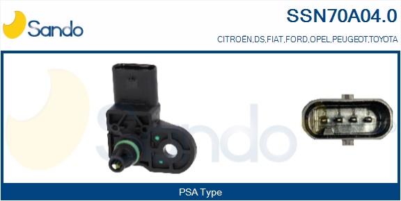 Sensore, pressione collettore d'aspirazione SANDO SSN70A04.0