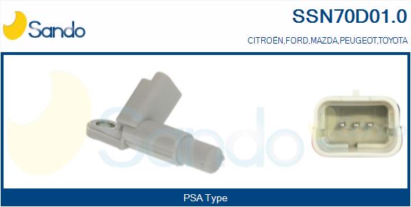 Sensore, posizione albero a camme SANDO SSN70D01.0