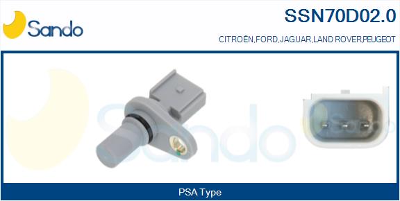 Sensore, posizione albero a camme SANDO SSN70D02.0