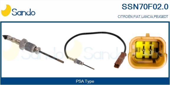 Sensore, temperatura gas scarico SANDO SSN70F02.0