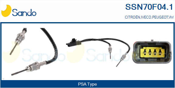 Sensore, temperatura gas scarico SANDO SSN70F04.1