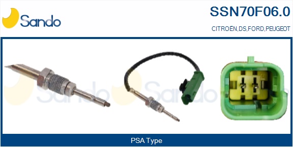 Sensore, temperatura gas scarico SANDO SSN70F06.0