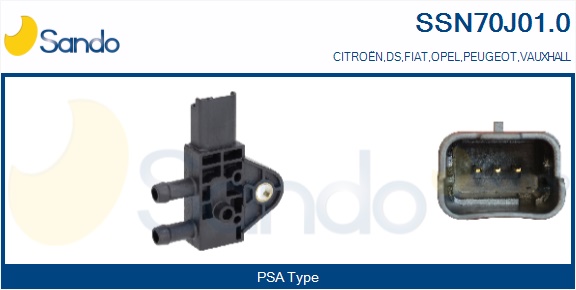 Sensore, pressione gas scarico SANDO SSN70J01.0