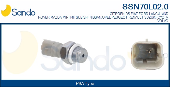 Interruttore a pressione olio SANDO SSN70L02.0