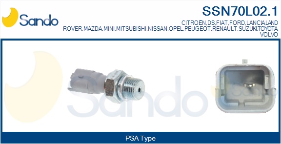 Interruttore a pressione olio SANDO SSN70L02.1