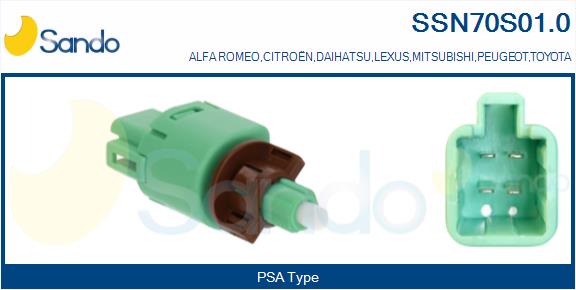 Interruttore luce freno SANDO SSN70S01.0