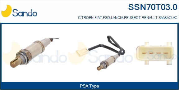 Sonda lambda SANDO SSN70T03.0