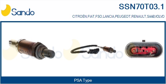 Sonda lambda SANDO SSN70T03.1