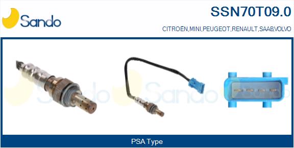 Sonda lambda SANDO SSN70T09.0