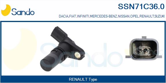Generatore di impulsi, albero a gomiti SANDO SSN71C36.0