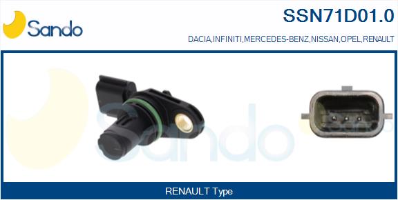 Sensore, posizione albero a camme SANDO SSN71D01.0