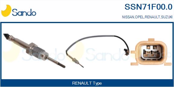 Sensore, temperatura gas scarico SANDO SSN71F00.0